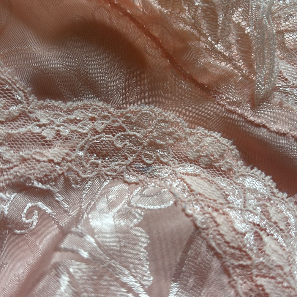 Vintage VS Blush Lace Slip Dress - Picture 6 of 7